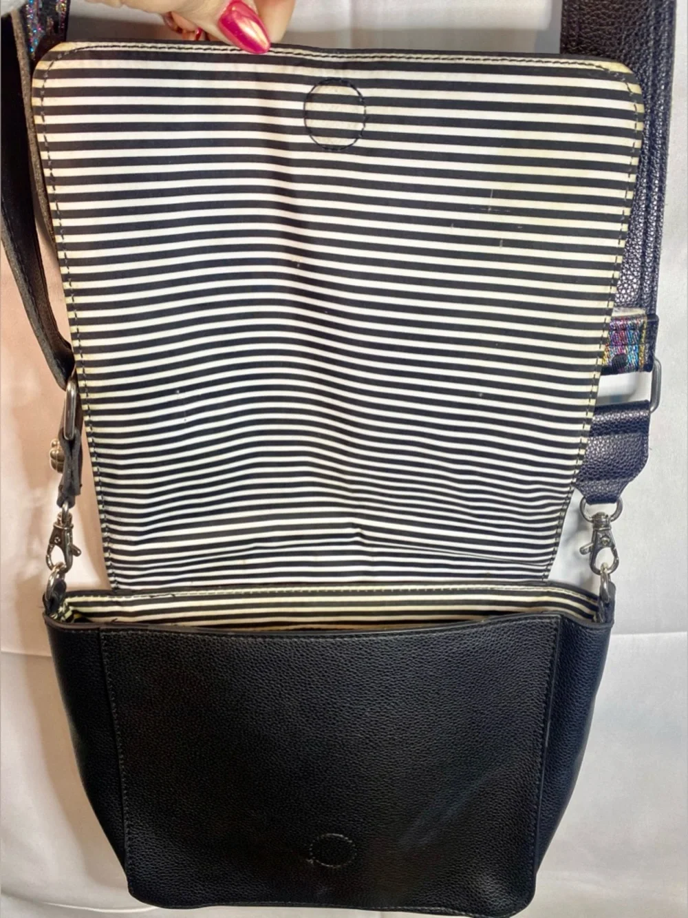 Disney Mickey Mouse Icon Square‎ Flair Crossbody Bag